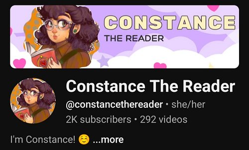 I'm so very proud of my amazing wife @constancethereader. She has been so very consistent with her YouTube channel and I am s...