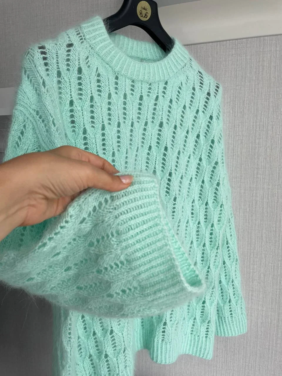 Схема вязания Свитер Julia с объемным узором, с японским плечом (спицами) product image (3)