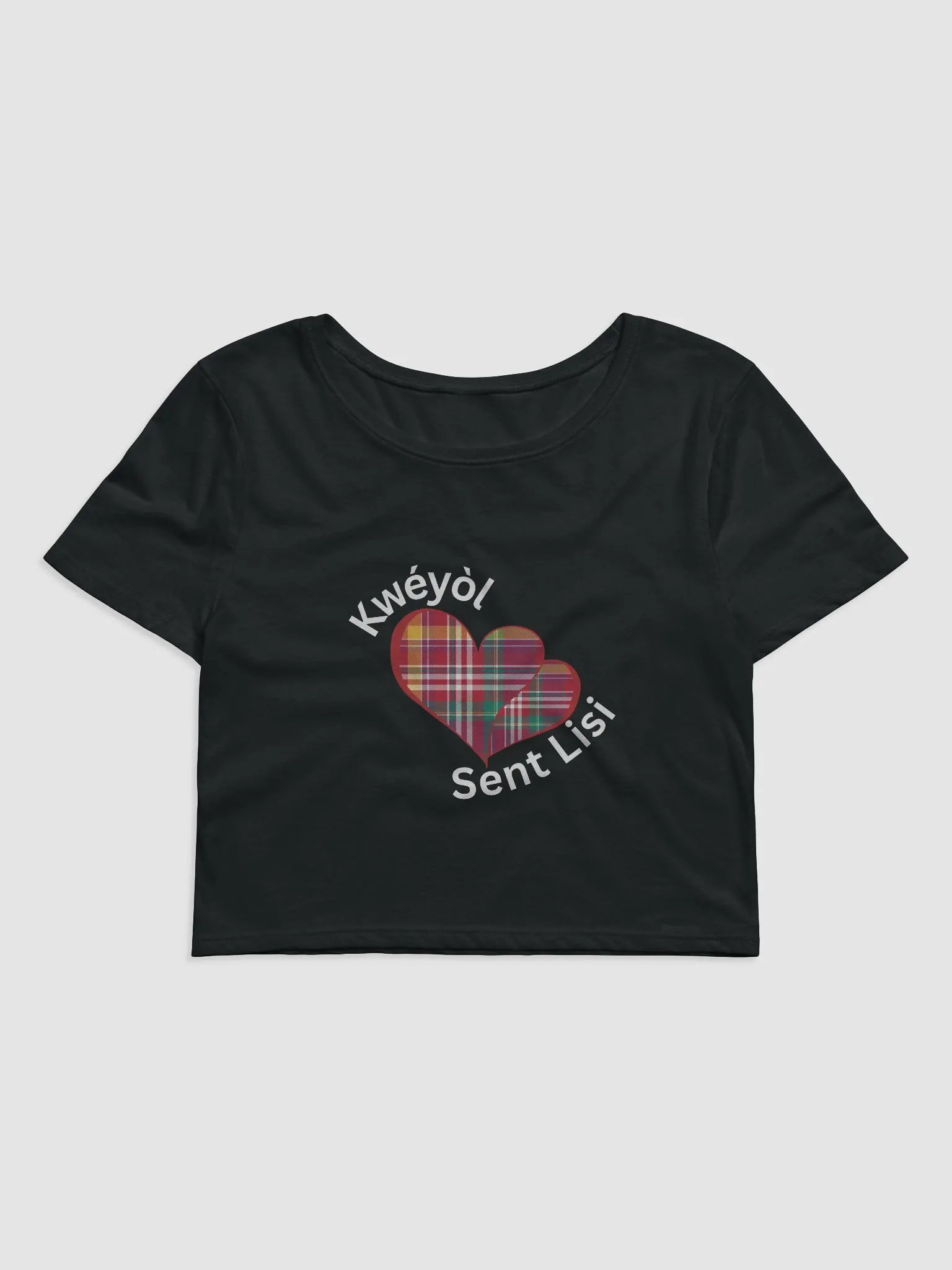 Madras Heart Embrace Women's Crop Tee product image (1)