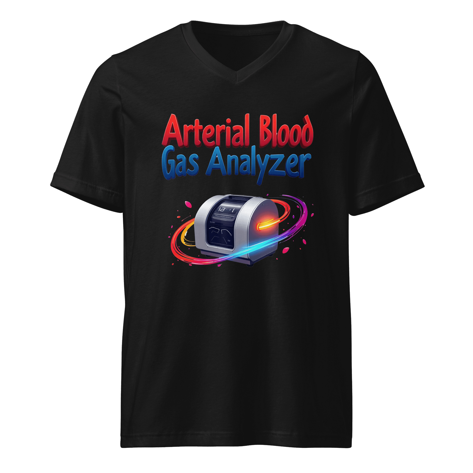 Vibrant Arterial Blood Gas Analyzer V-Neck Tee product image (1)