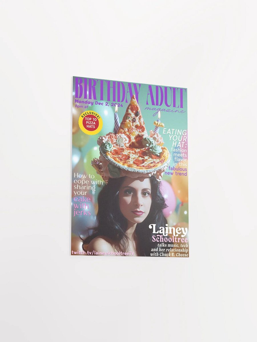 Limited Edition BIRTHDAY ADULT MAGAZINE 2024 5" x 7" Print product image (3)
