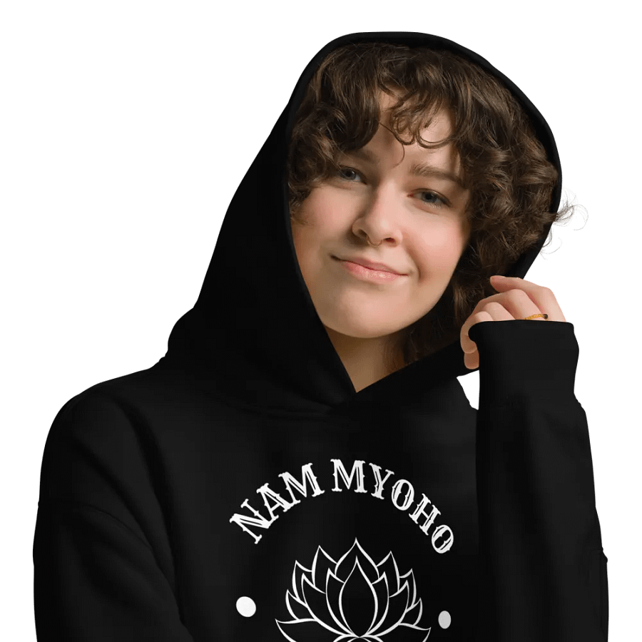 AS Colour Unisex Premium Oversized Hoodie – Lotus Flower & Nam-Myoho-Renge-Kyo product image (9)
