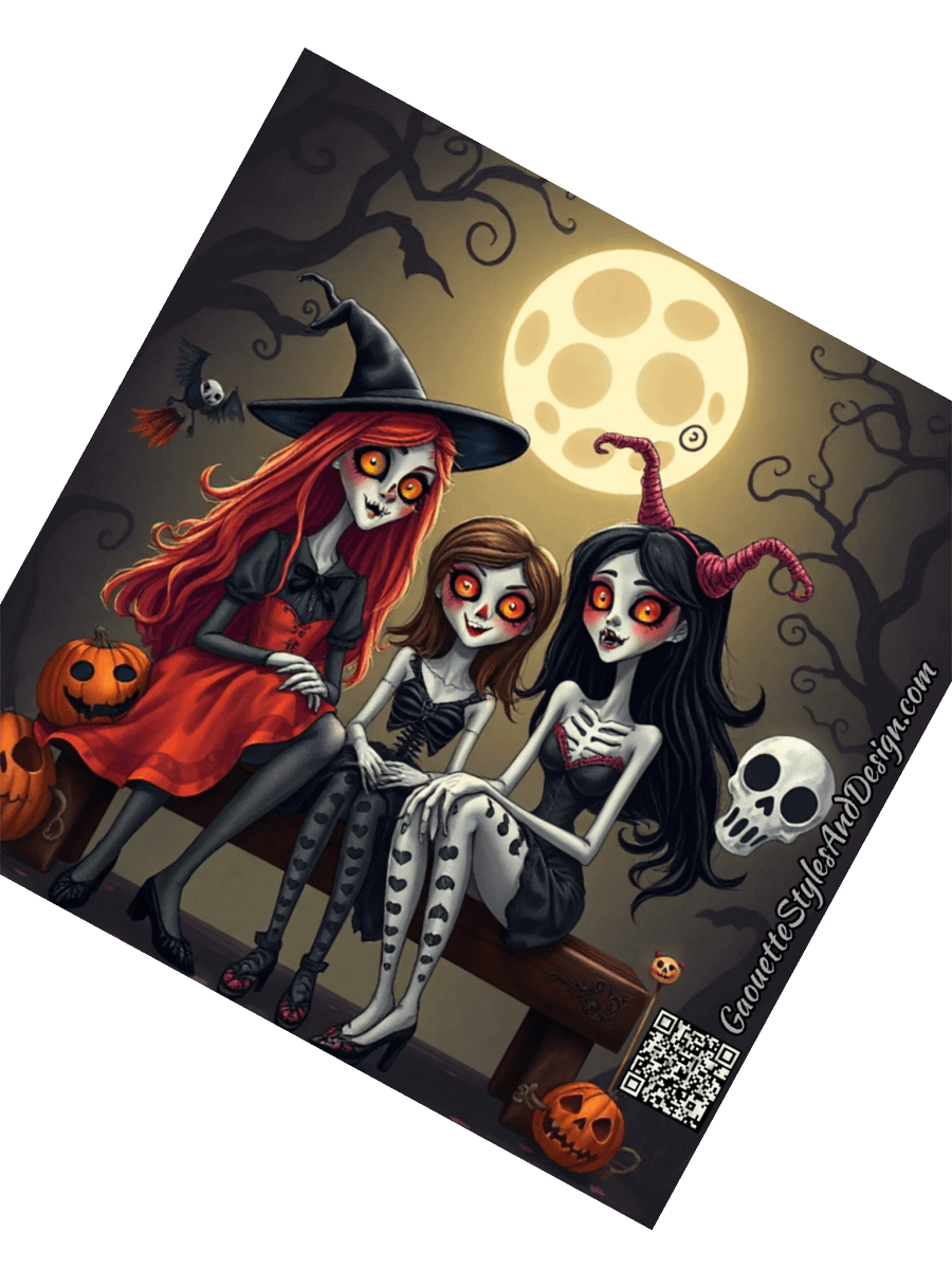 Whimsical Trio Kiss Cut Stickers product image (8)