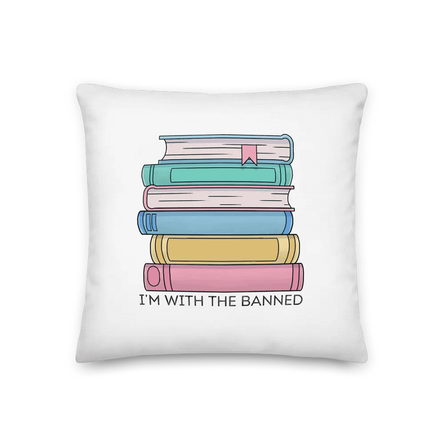 Colorful Book Stack Premium Pillow product image (1)