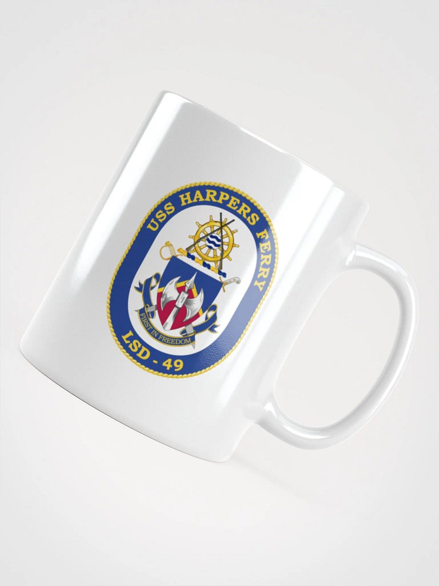 USS Harpers Ferry LSD 49 White Coffee Cup product image (4)