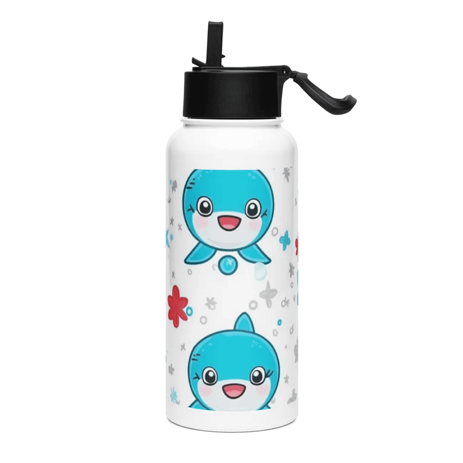Whimsical Baby Shark Stainless Steel Water Bottle product image (3)