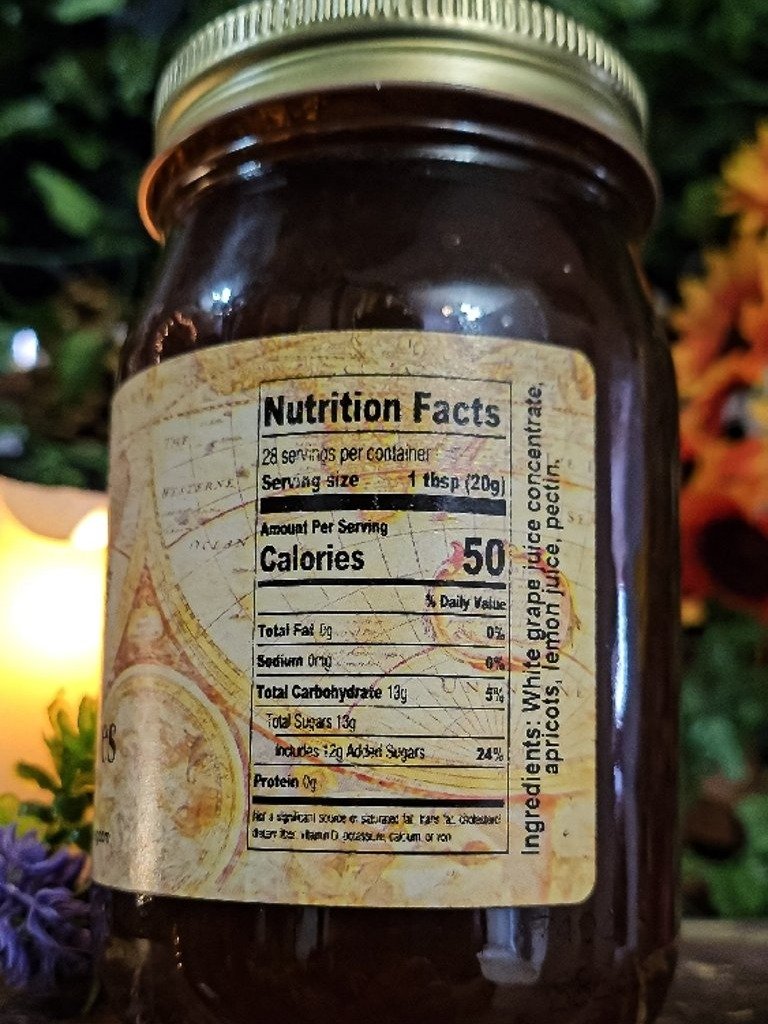 The Armored Kingdom Apricot Jam Preserves 16oz Gourmet Sweet & Tangy Harmony Royal Delight product image (6)