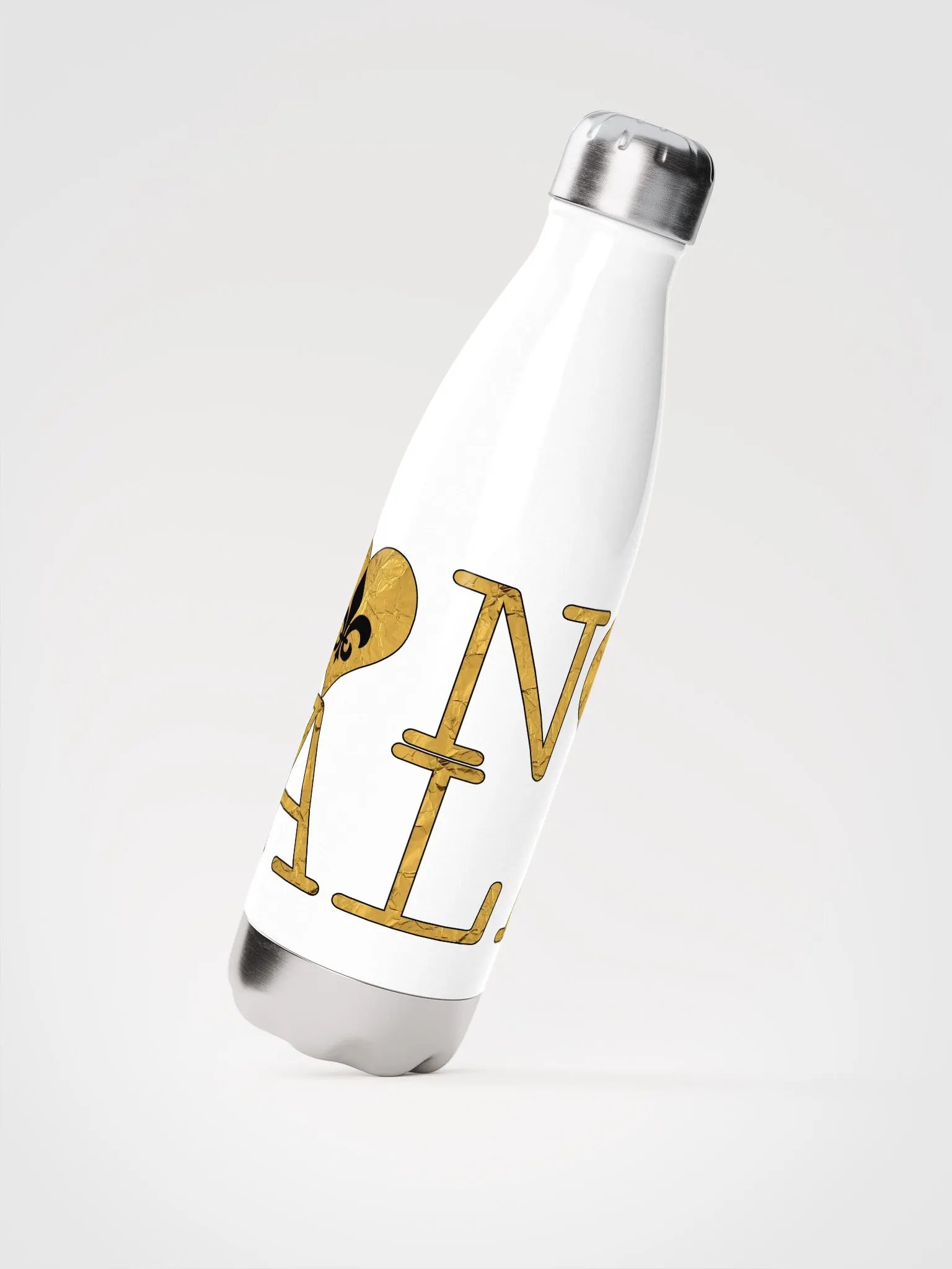 I LOVE NOLA **BIGSHOT BOTTLE** (FULL GOLD WRAP LOGO STAINLESS STEEL) product image (2)