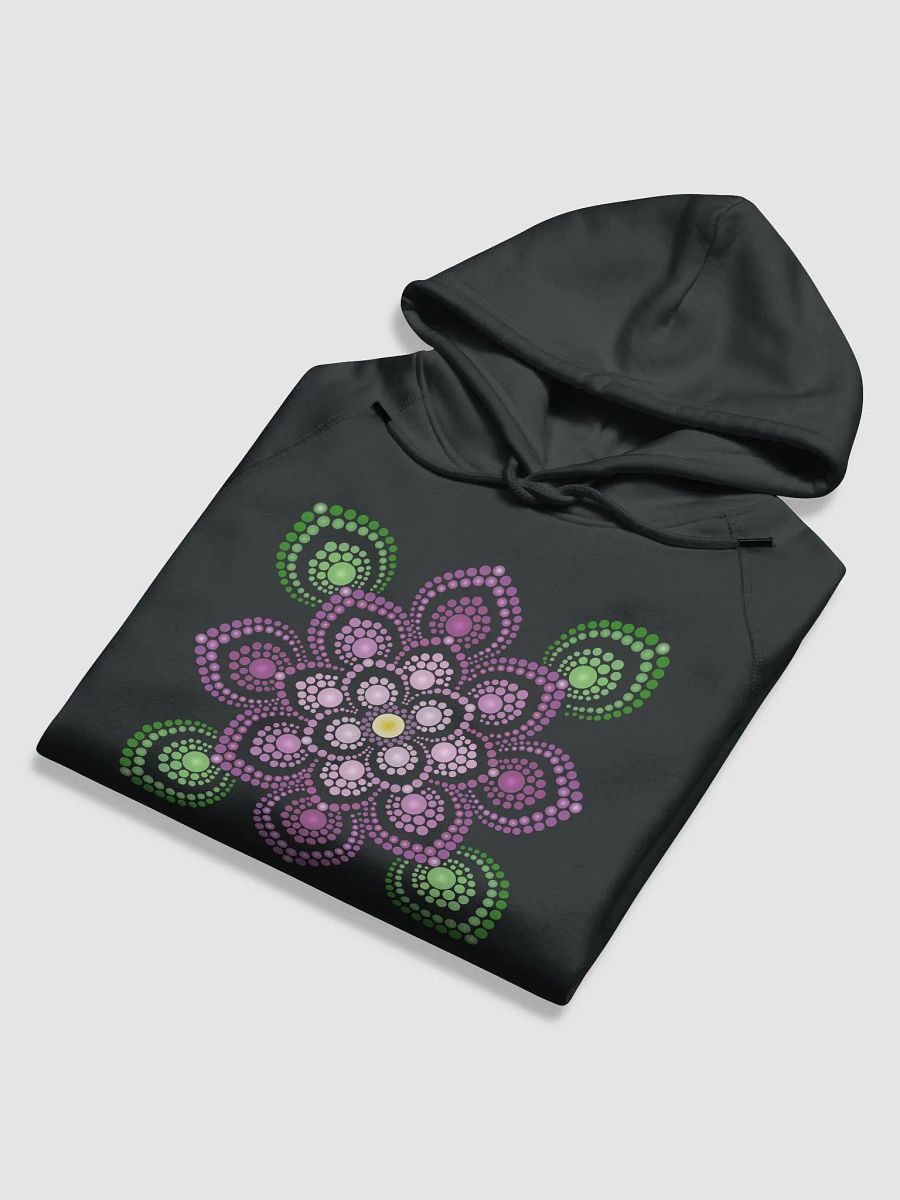 Purple and Green Mandala Unisex Eco Hoodie product image (6)