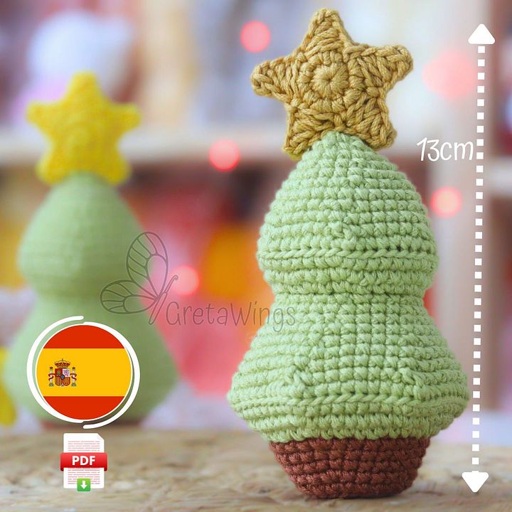 Patrón de Ganchillo Amigurumi Árbol de Navidad – Descarga Digital PDF product image (1)