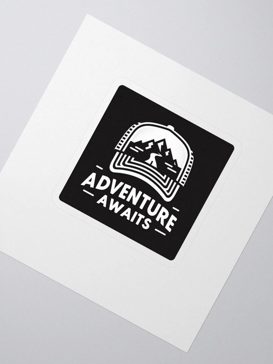 Adventure Awaits Trucker Hat Kiss Cut Stickers product image (2)