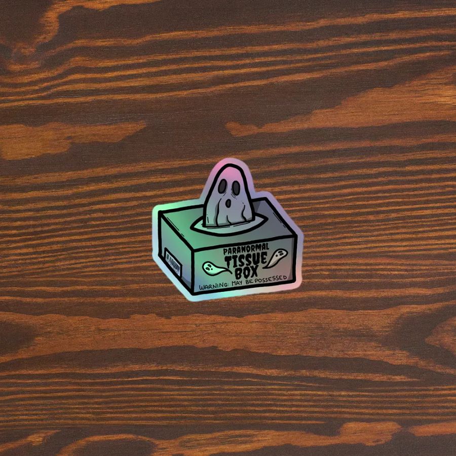 Paranormal Tissue Box Ghost Sticker Set product image (5)