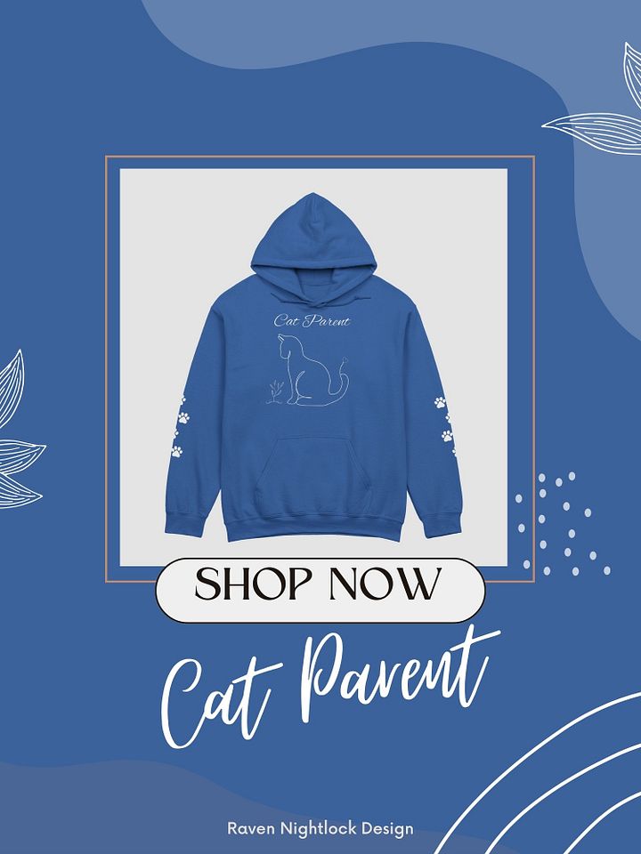 Cat Parent Line Art Unisex Hoodie product image (1)