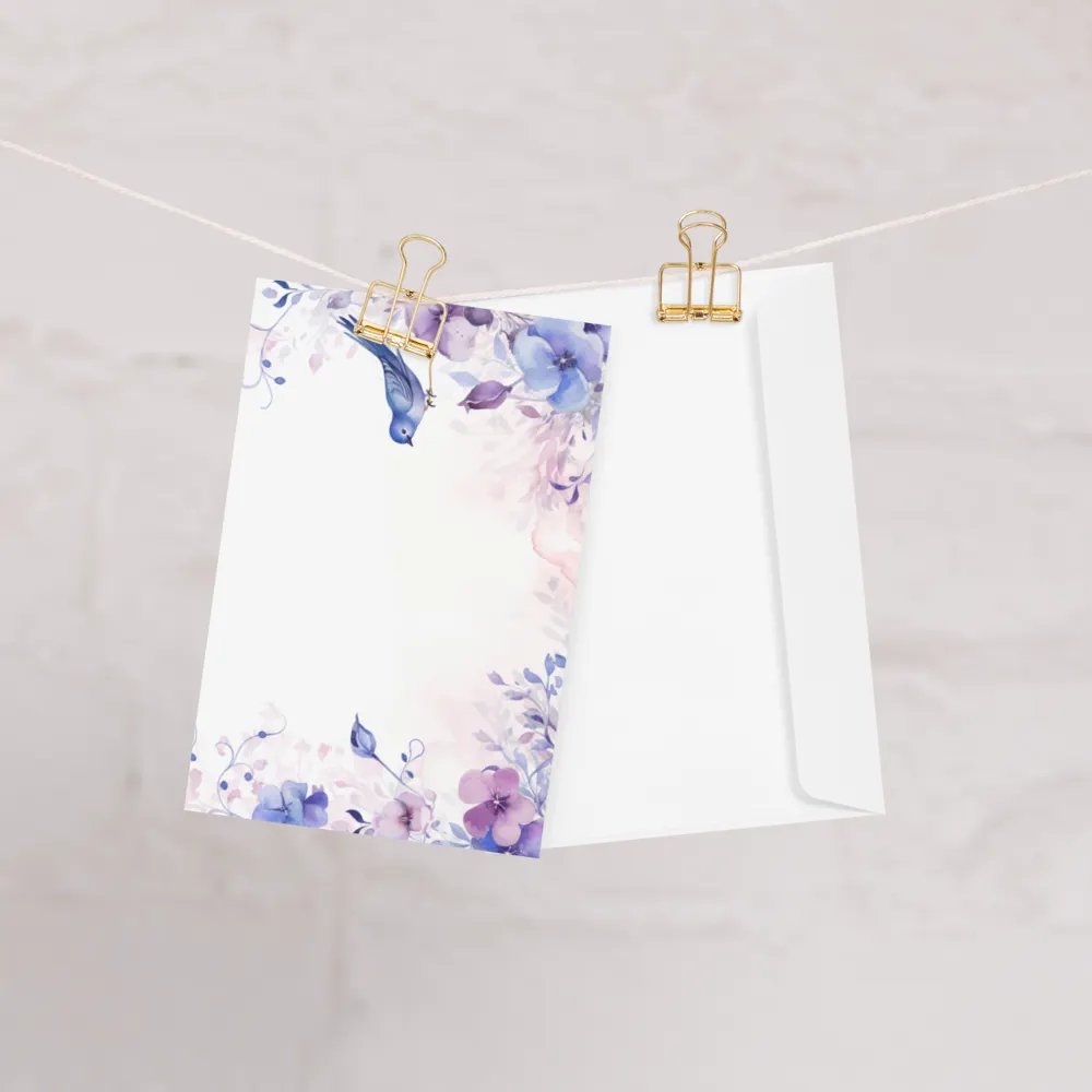 All-Occasion Greeting Card: Watercolor Bird and Blossoms product image (10)