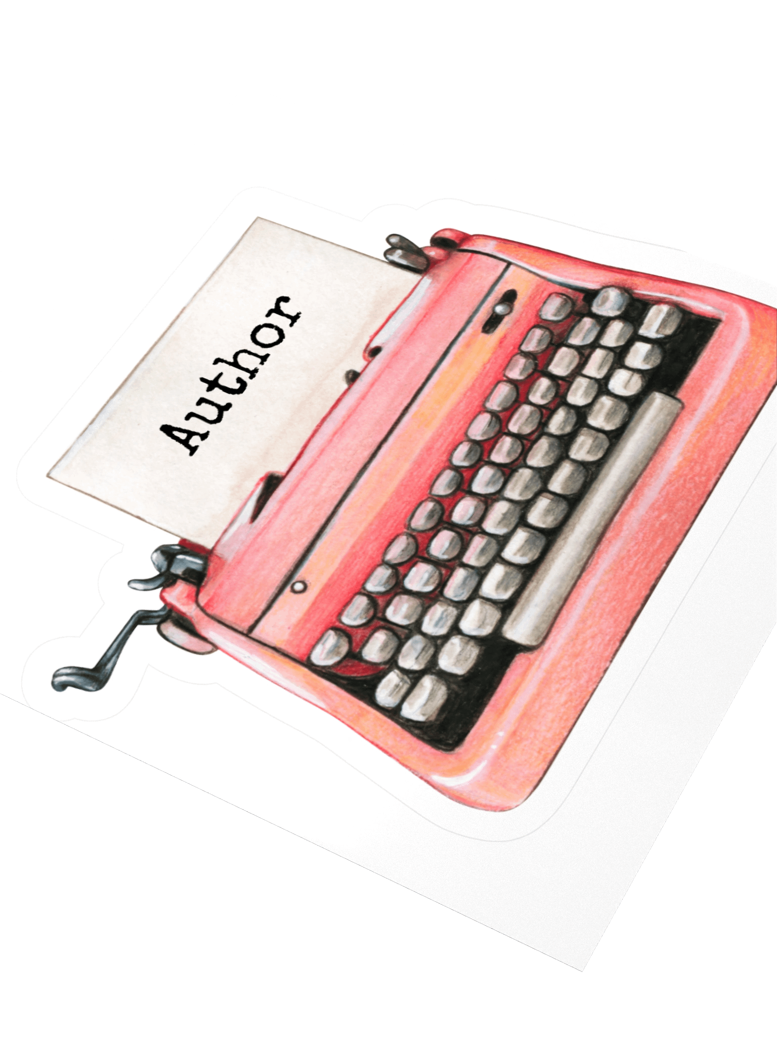 Author Typewriter Sticker product image (6)