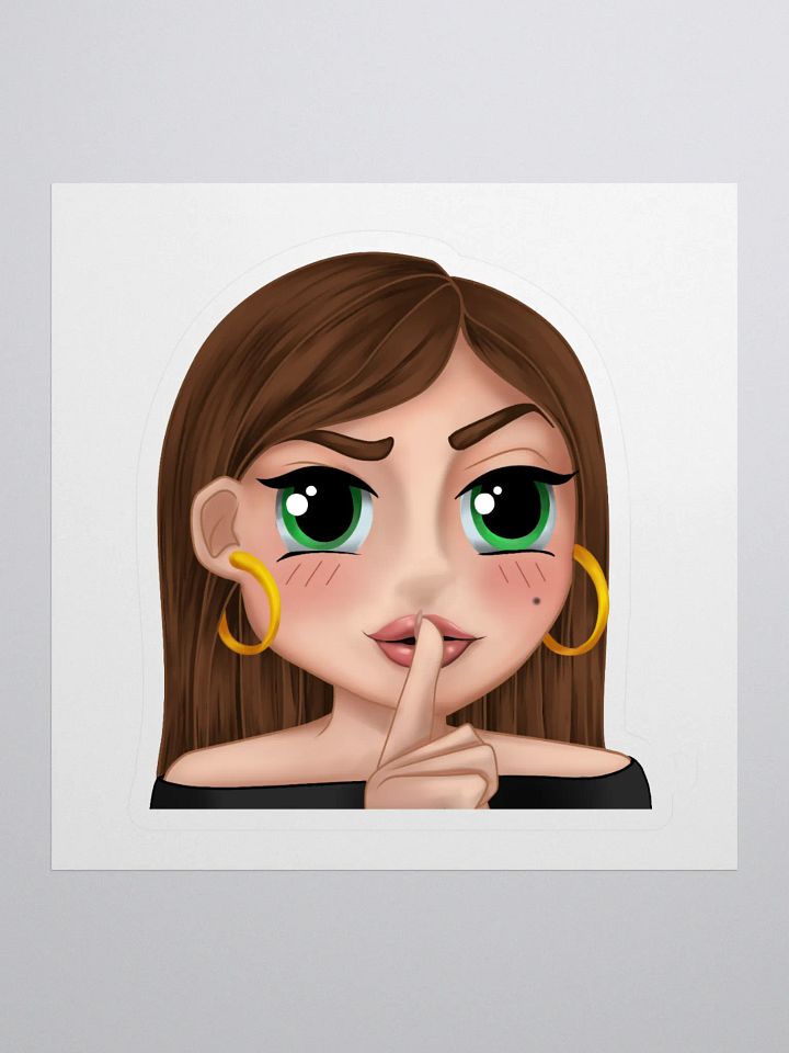 LitGirl Shush Emote Sticker product image (1)
