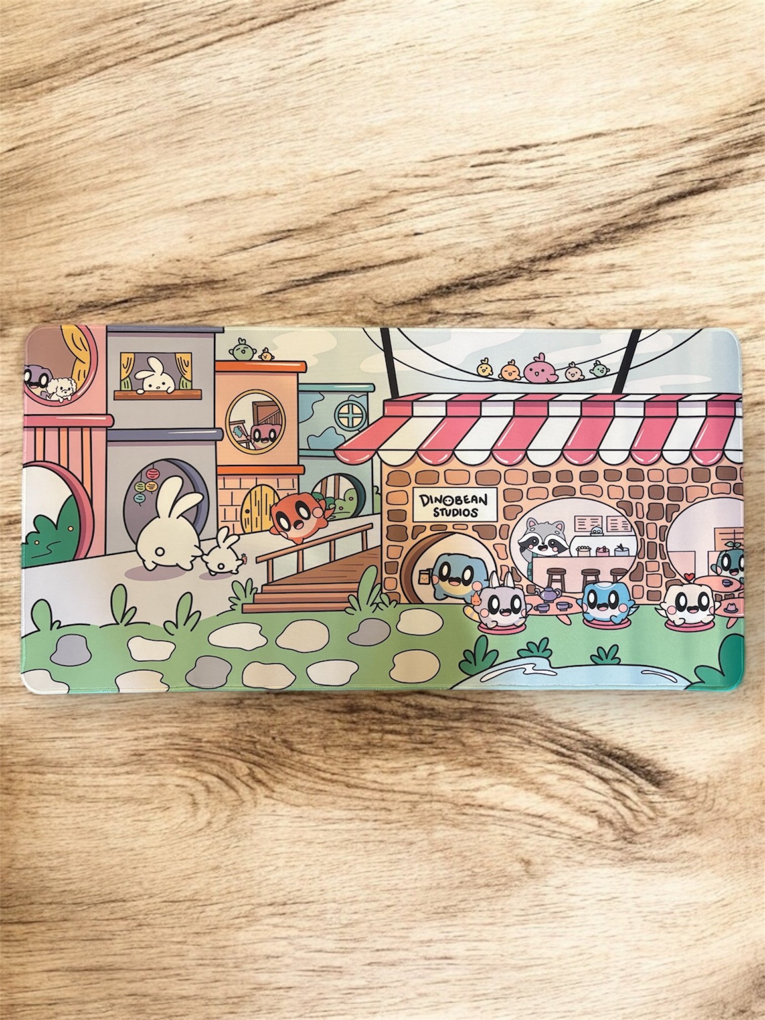 Cozy Cafe Coffee Shop Desk Mat | Dinobean World | Gaming Mouse Pad product image (2)