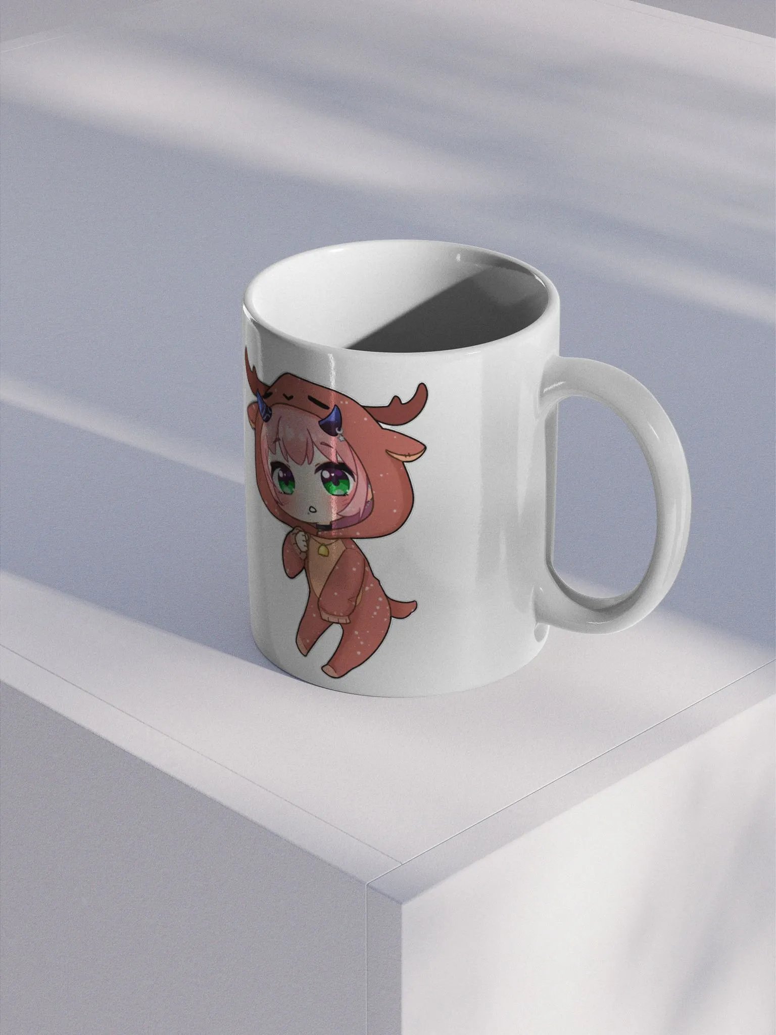 xmas deer with horns mug product image (2)