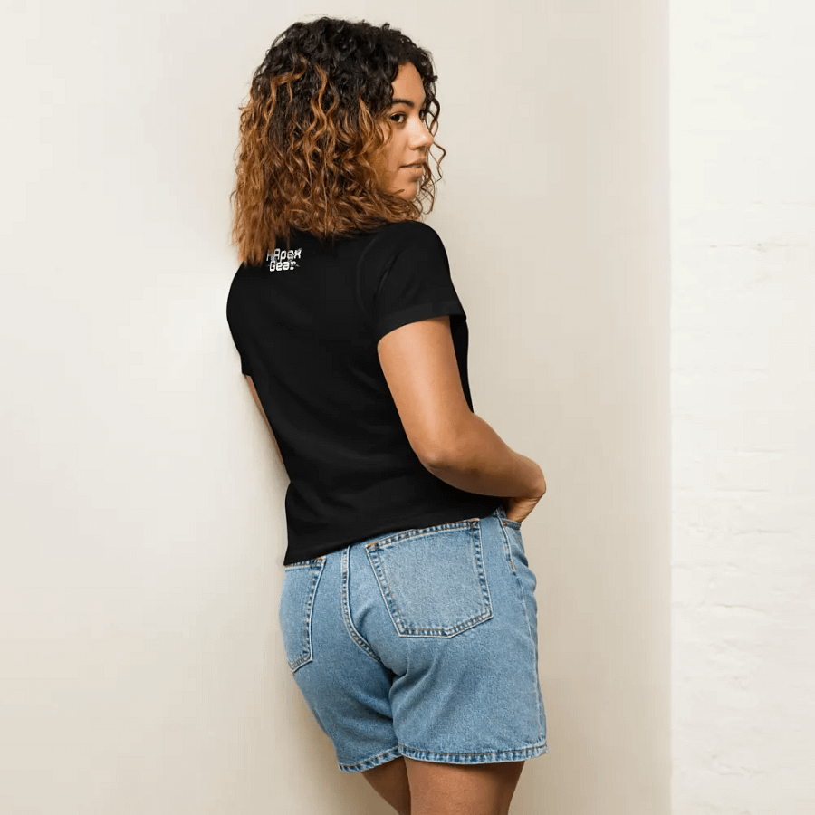 Women's High-Waisted Tee - Embroidered - I'm Not Important product image (6)