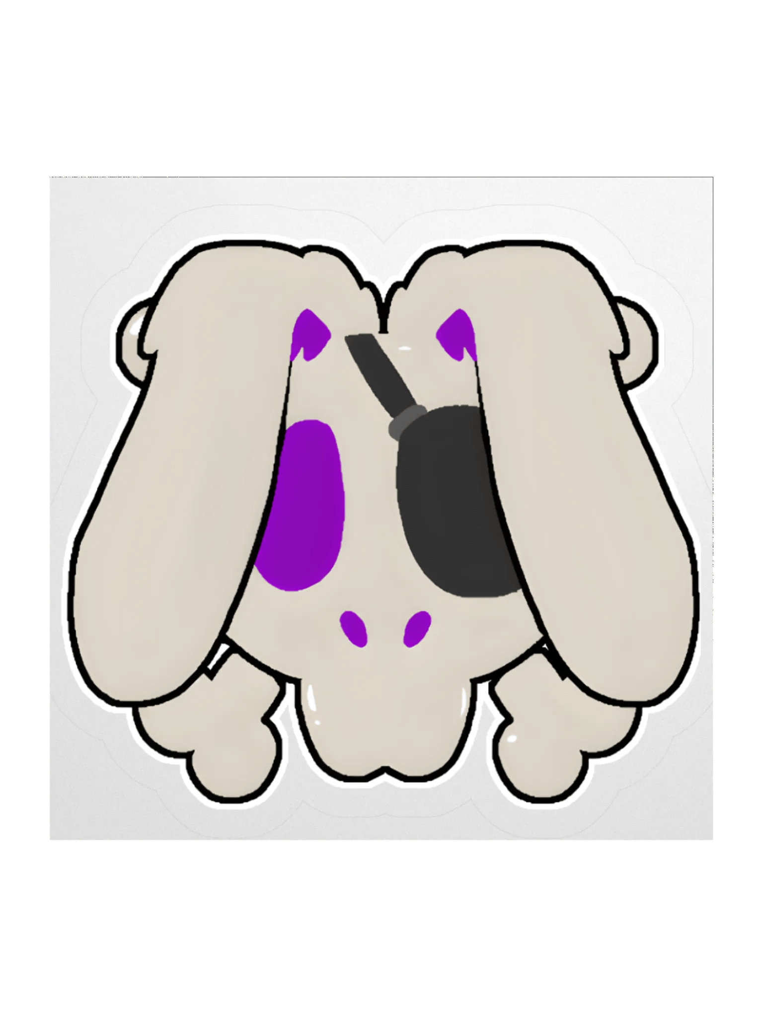 Skull and Crossbuns Sticker product image (1)