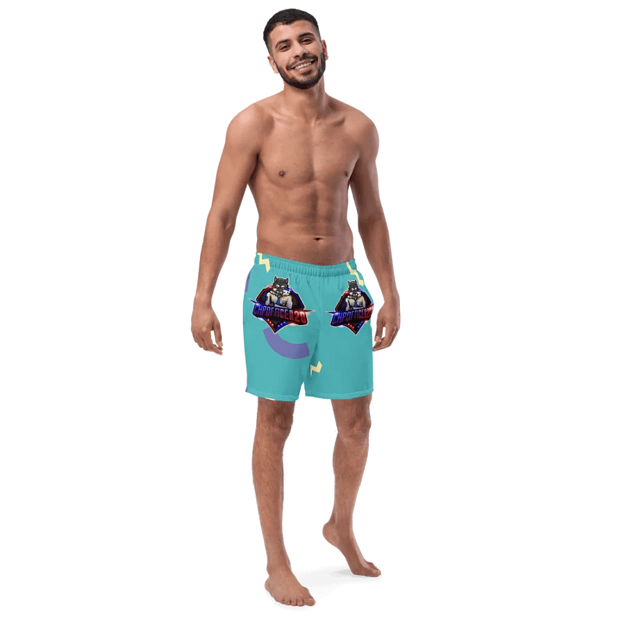 Choppercrew Emblem All-Over Print Swim Trunks product image (3)