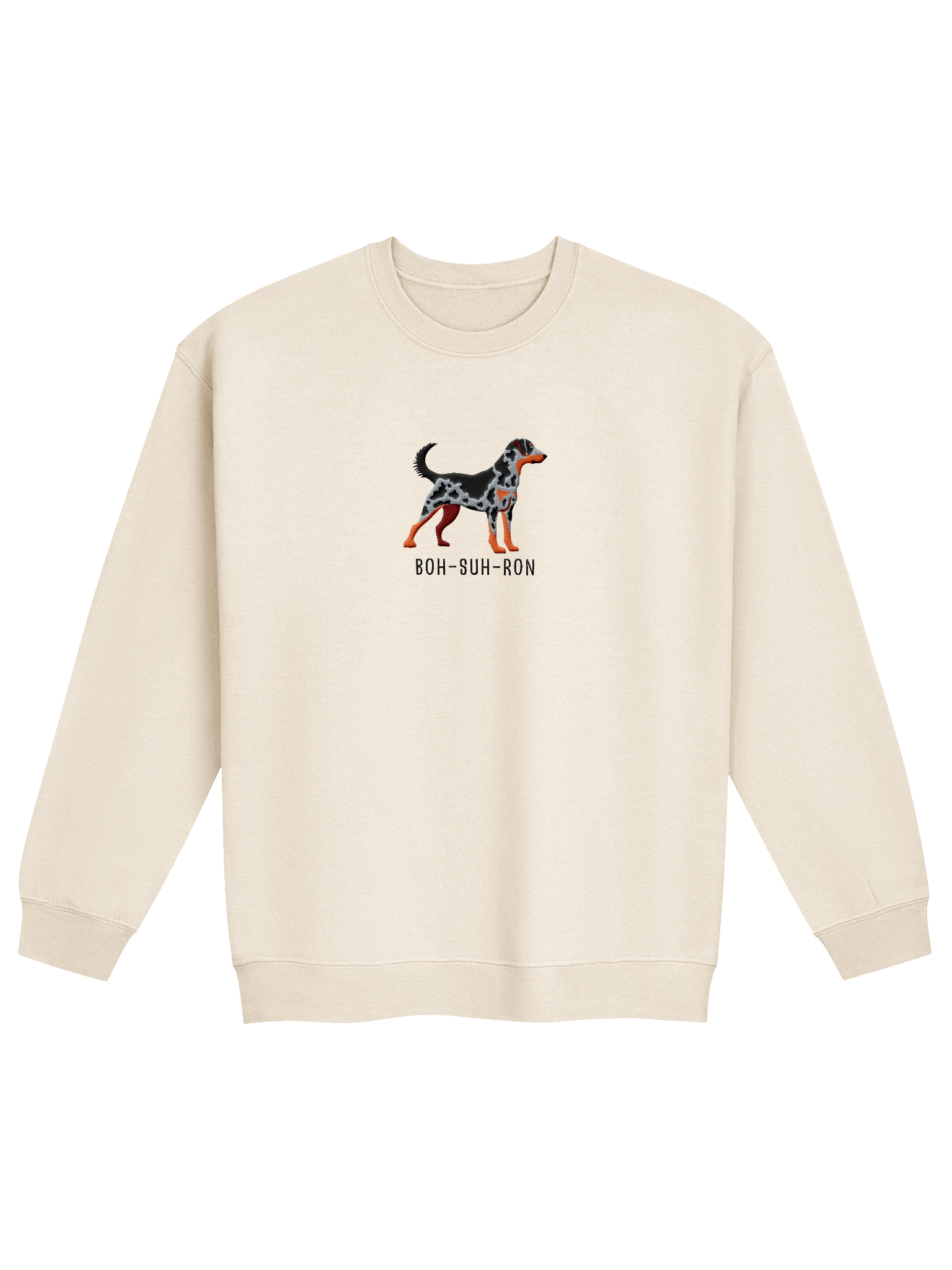 Boh-Suh-Ron Sweatshirt (Embroidered) of a Beauceron(Harlequin) product image (21)