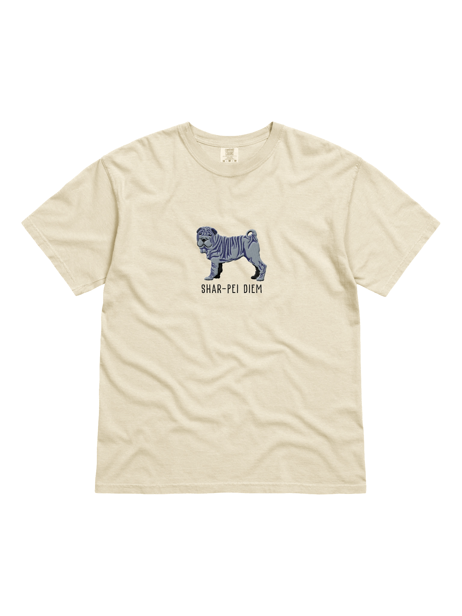 Shar-Pei Diem T-Shirt(Embroidered) of a Chinese Shar-Pei(Blue) product image (41)