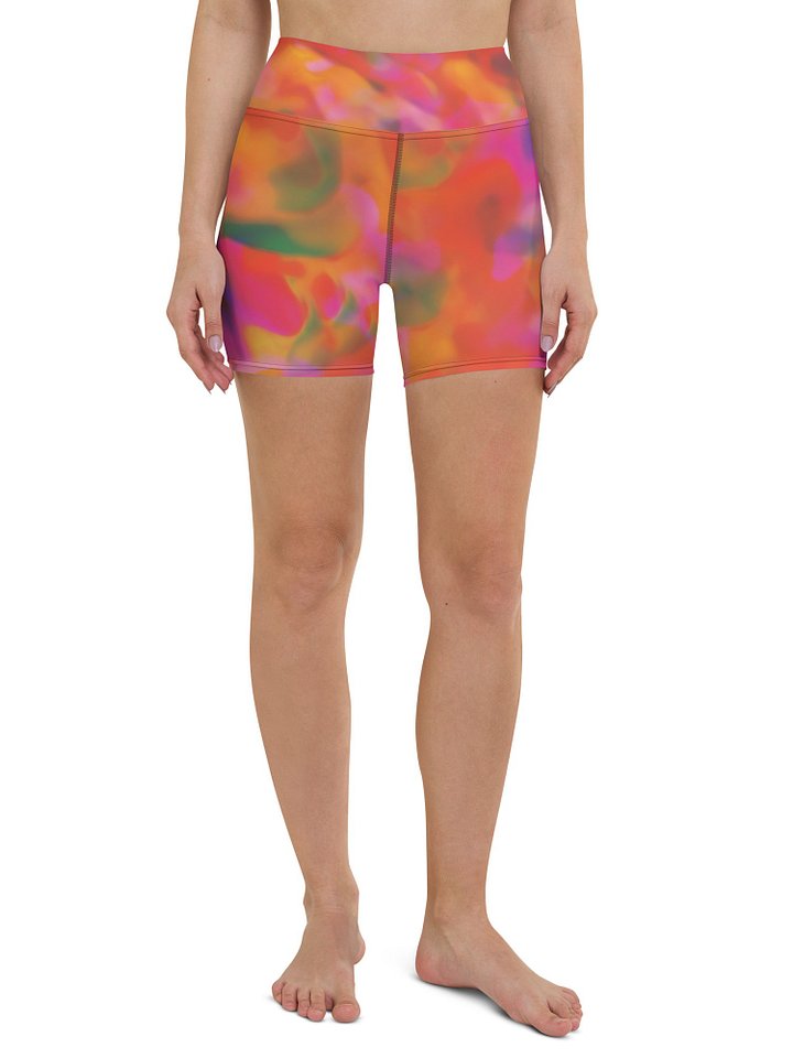 Printed Shorts "Trendy Vibrant Pink Orange Tie-Dye" product image (2)
