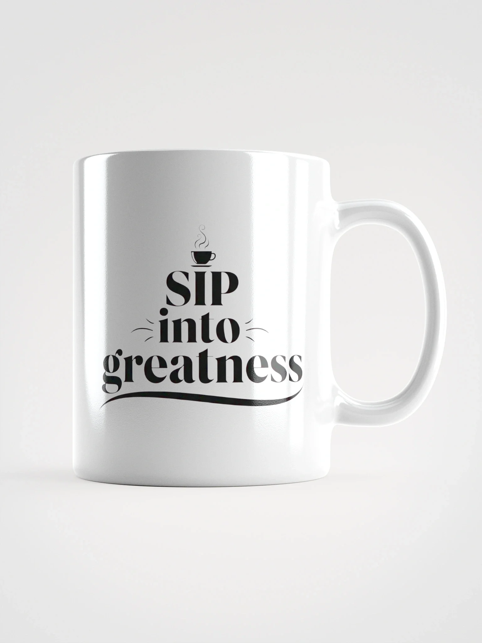 Sip Into Greatness Mug – Inspirational Coffee Cup for Daily Motivation & Success product image (2)