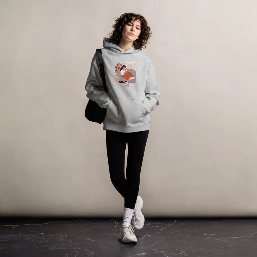 Cozy Girl Hoodie - Grey product image (8)