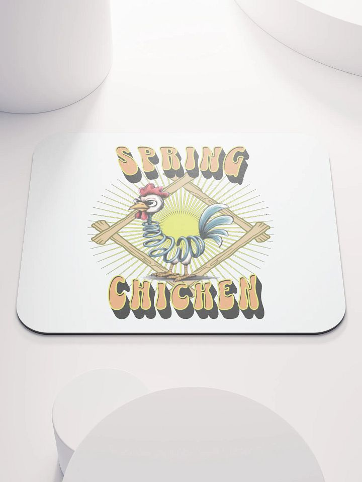 Spring Chicken Sunburst Mouse Pad product image (2)