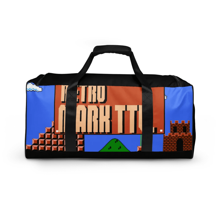Retro Pixel Adventure All-Over Duffle Bag product image (2)
