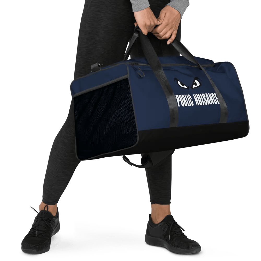 Public Nuisance: Navy Blue Duffle Bag product image (5)