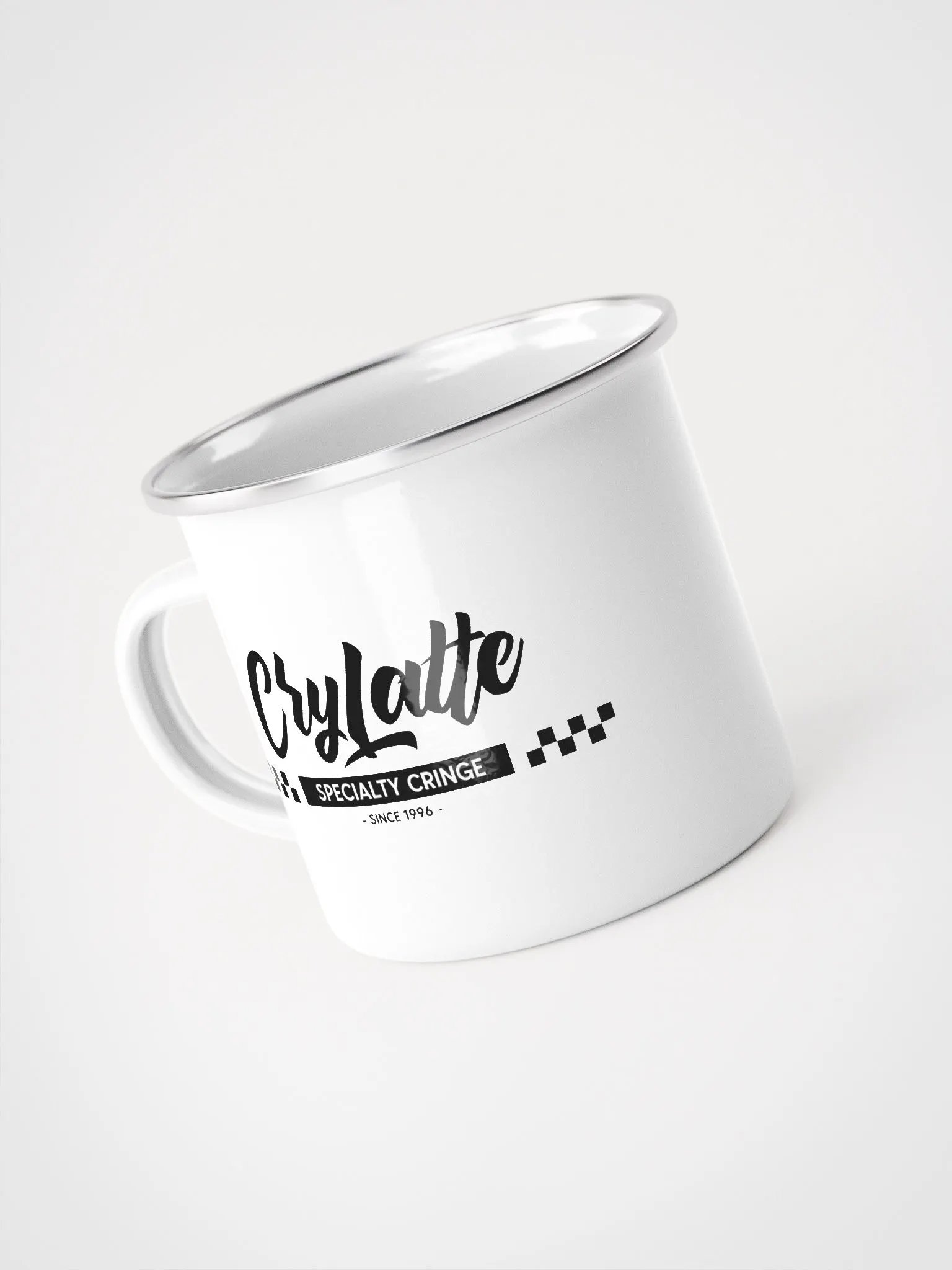 Checkered Design Enamel Mug product image (3)