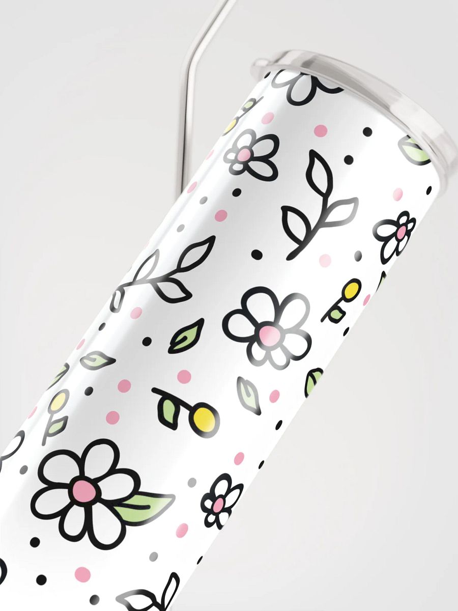 Cartoon Floral 20 oz Stainless-Steel Tumbler with reusable Straw , leak proof cup lid, Tumbler Mug Flasks product image (4)