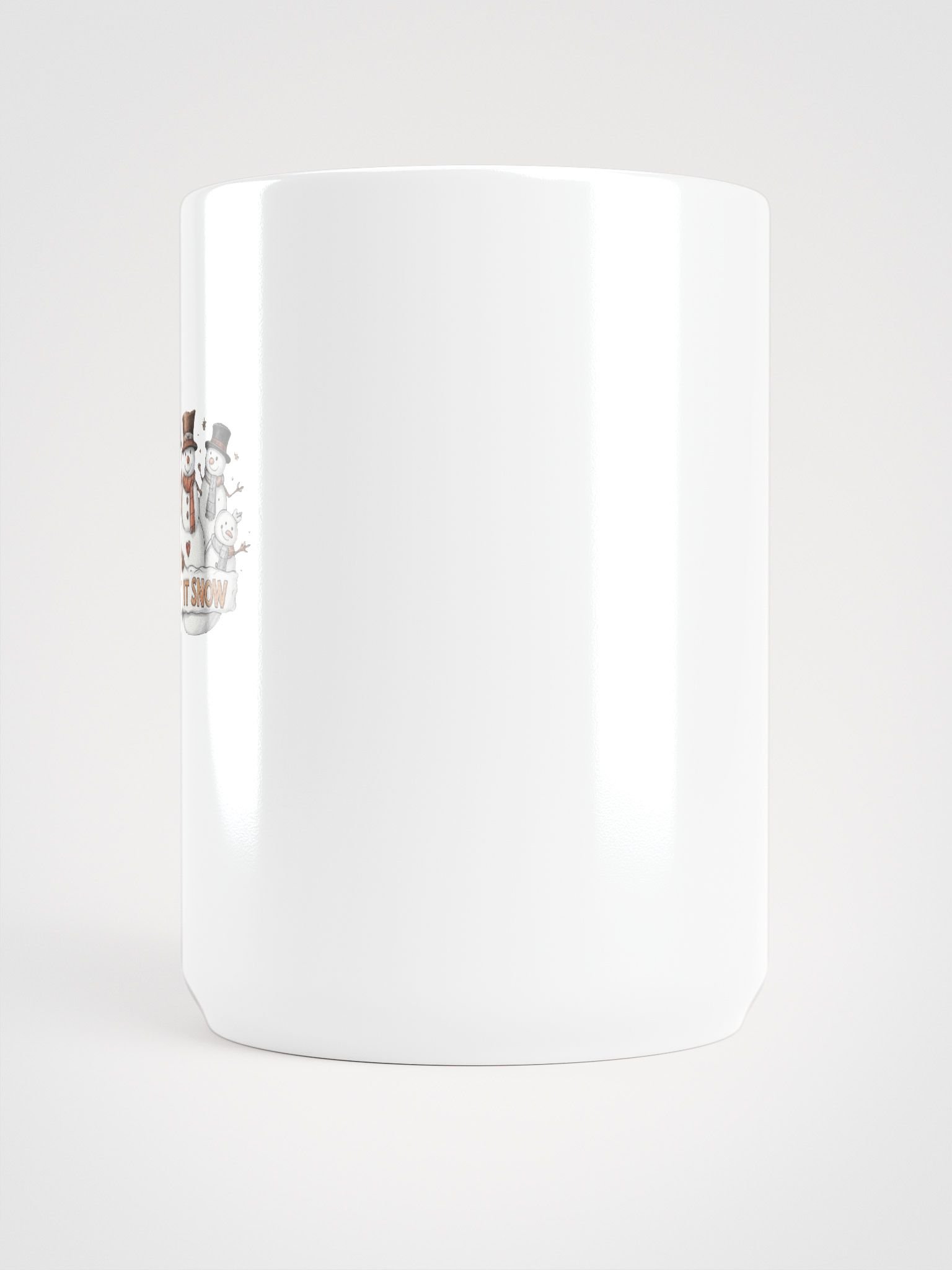 Let It Snow Typography Snowman Mug product image (6)