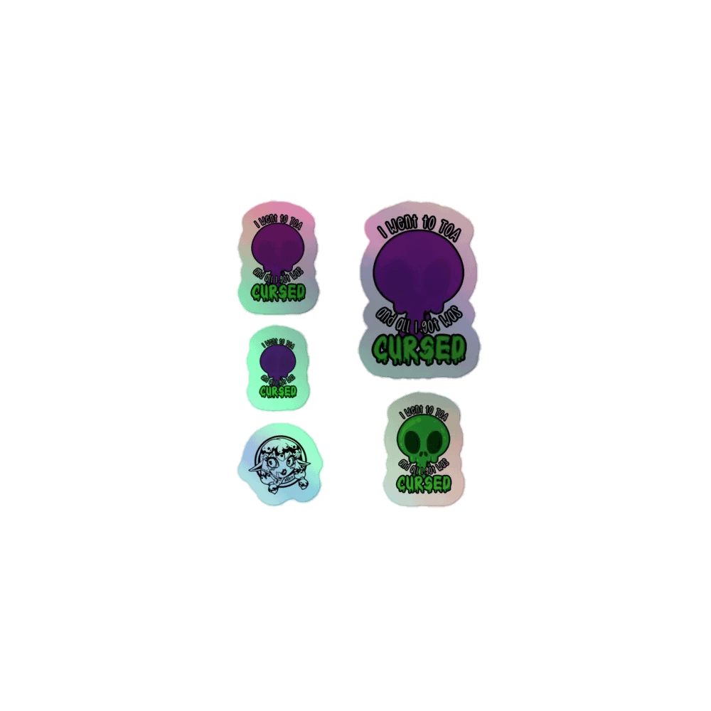 All I Got Was Cursed - Demon Hunter - Holo Sticker Sheet product image (1)