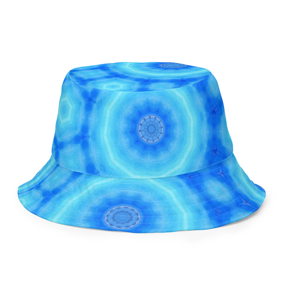 Abstract Circular Pattern in Blues Unisex Bucket Hat product image (12)