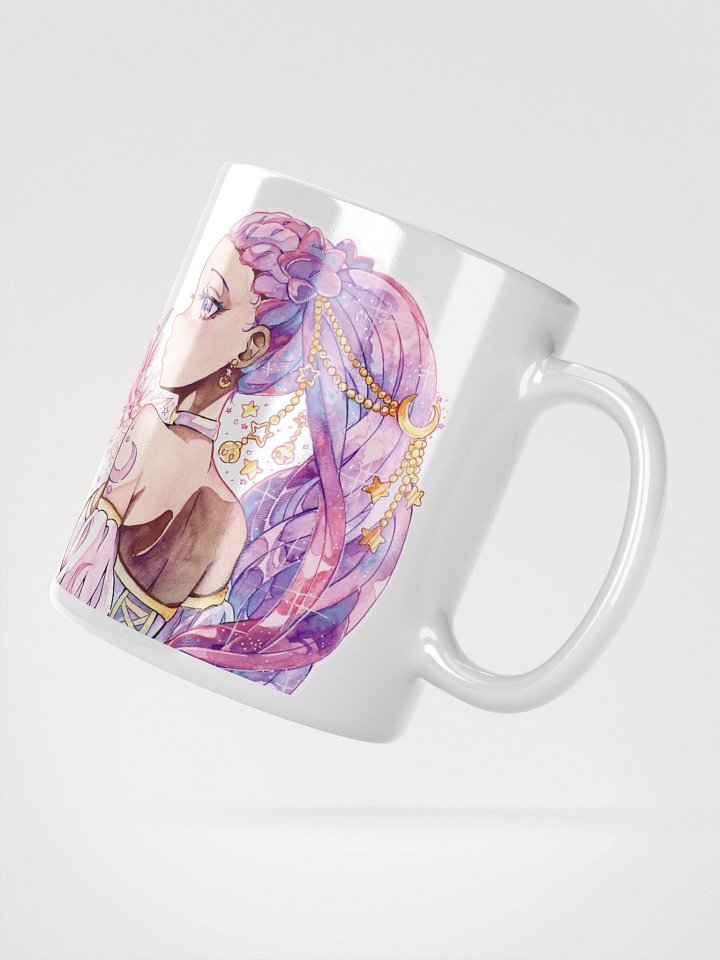 Moonflower White Glossy Mug product image (6)