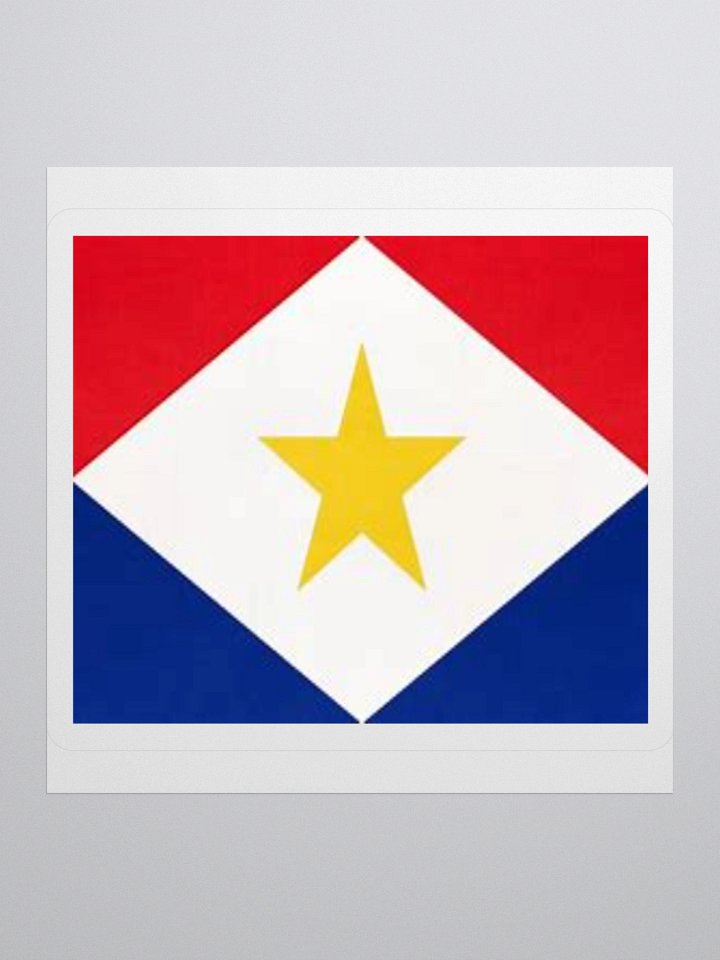 Saba Flag Sticker - Durable Vinyl for Indoor Use - Multiple Sizes Available product image (3)