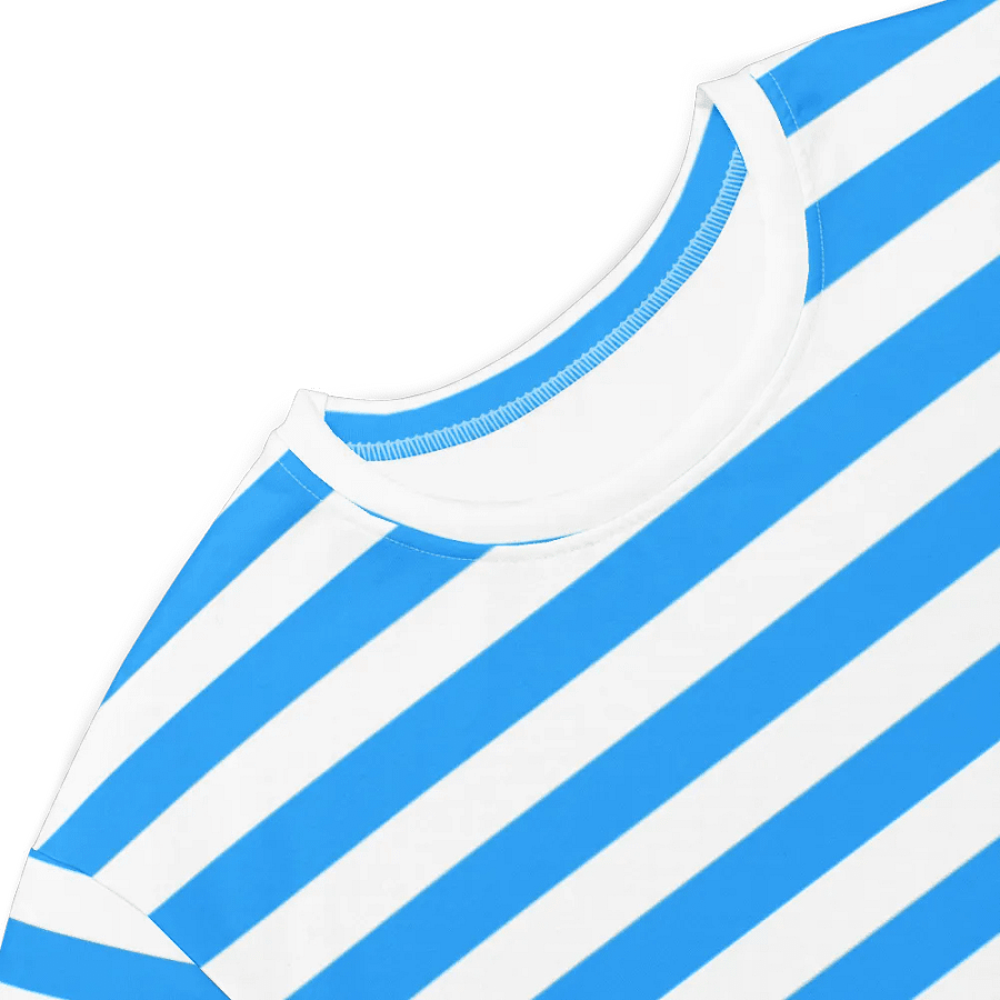 Blue Stripped Summer T Shirt Dress product image (4)