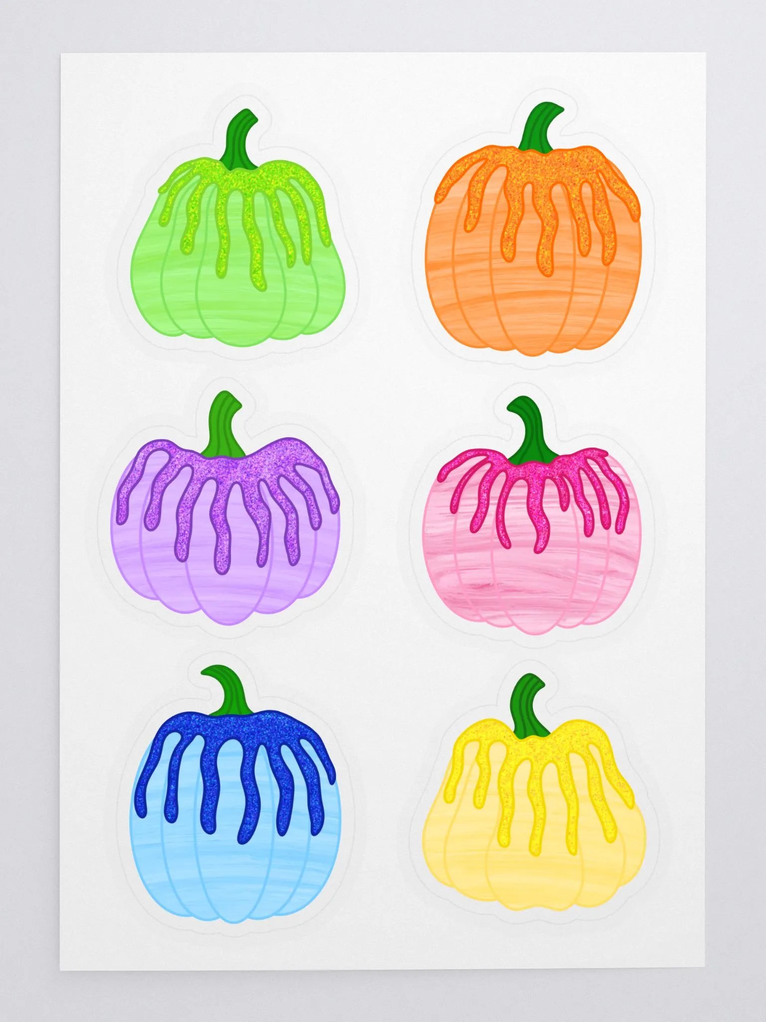 Rainbow Pumpkins Sticker Sheet product image (3)