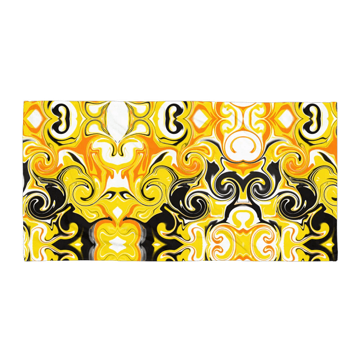 Yellow Swirl Sublimated Towel product image (2)