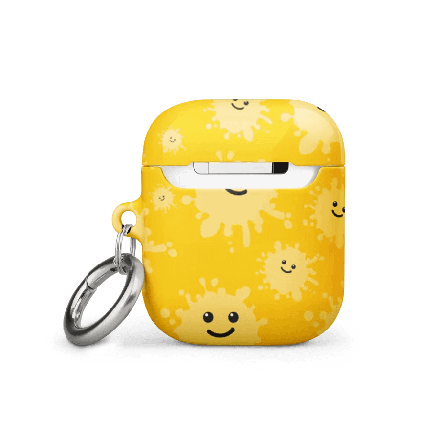 All-over printed yellow smileys case for Airpods product image (1)