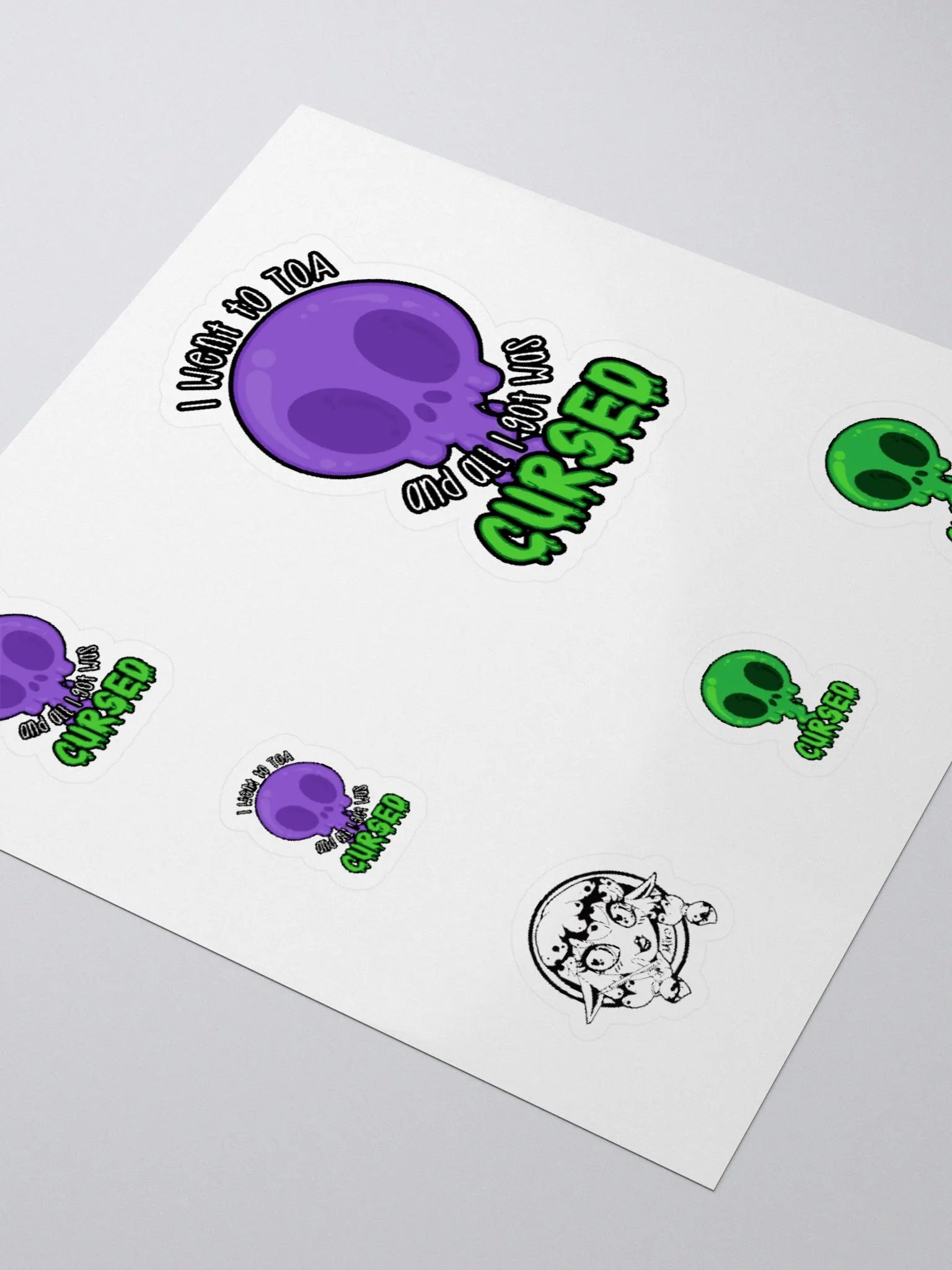 All I Got Was Cursed - Warlock - Sticker Sheet product image (3)