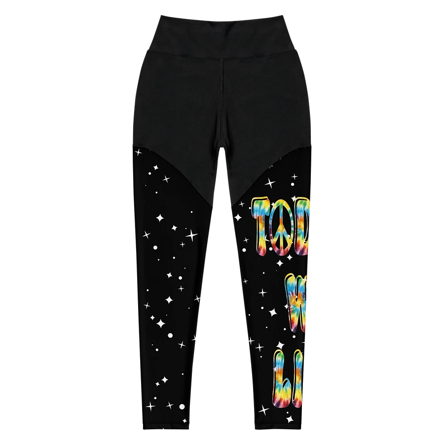 Peace sign sports leggings product image (2)