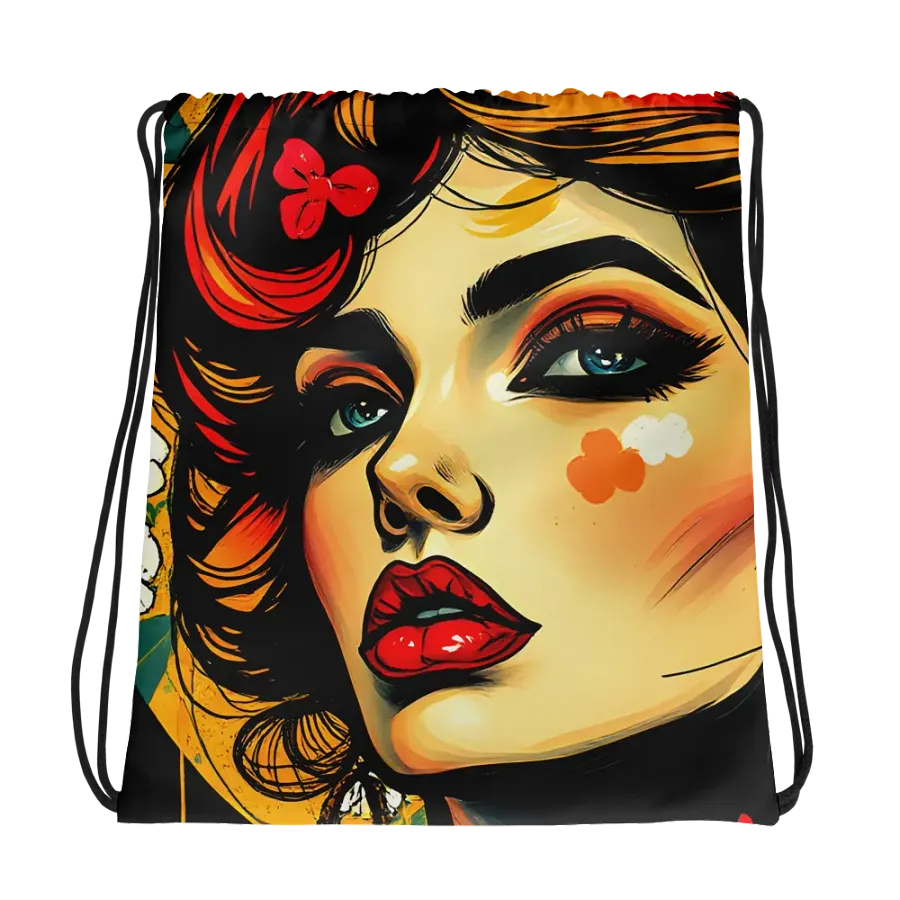 Floral Muse Drawstring Bag product image (1)
