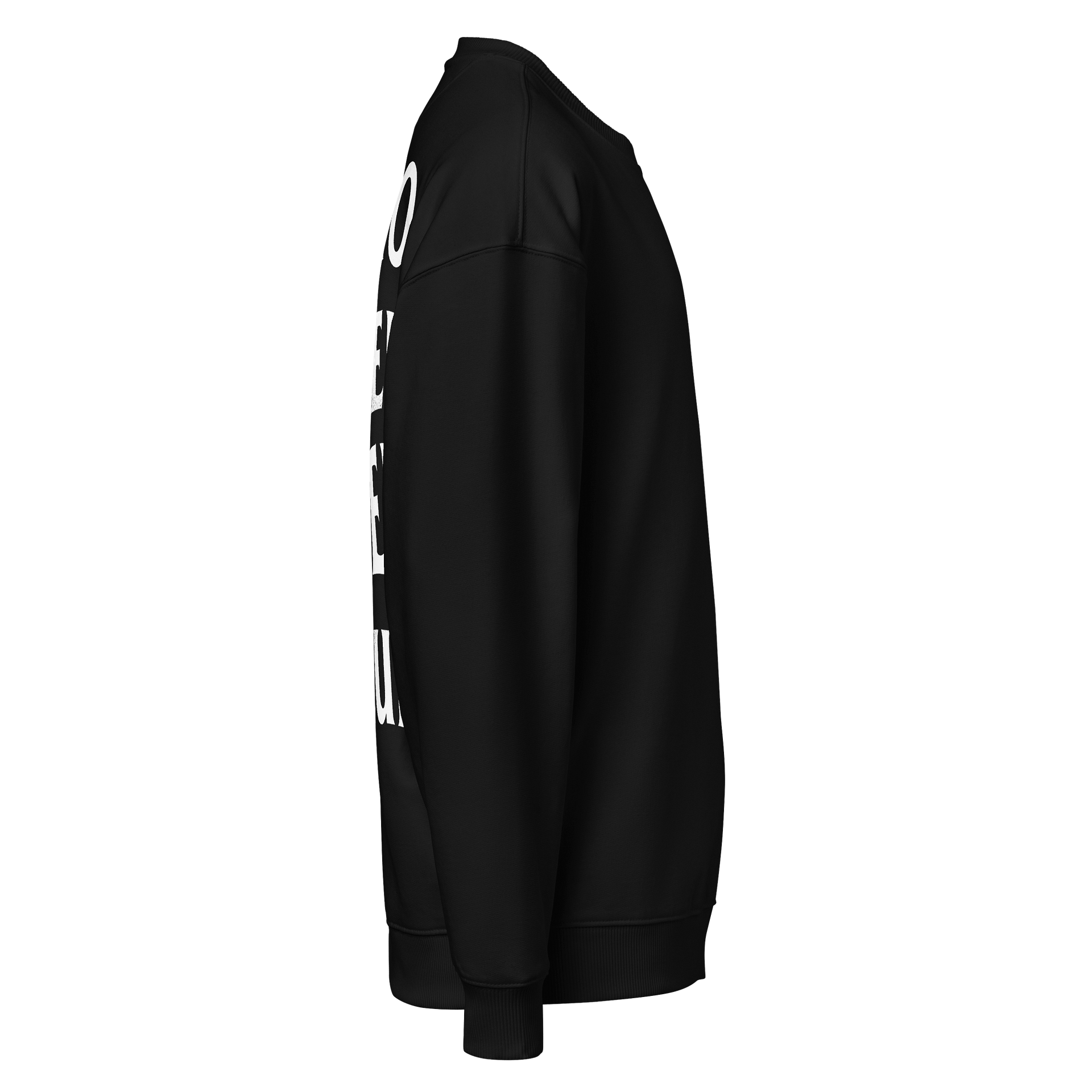 Introverted Gamer Club White on Black Oversized Sweatshirt product image (4)