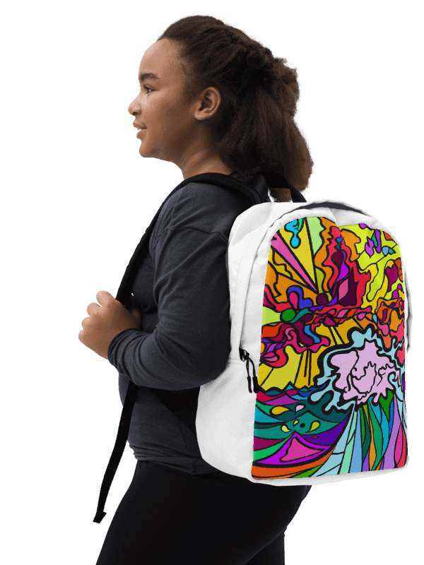 Vibrant Swirls Custom Backpack – Wave at Sunset product image (11)
