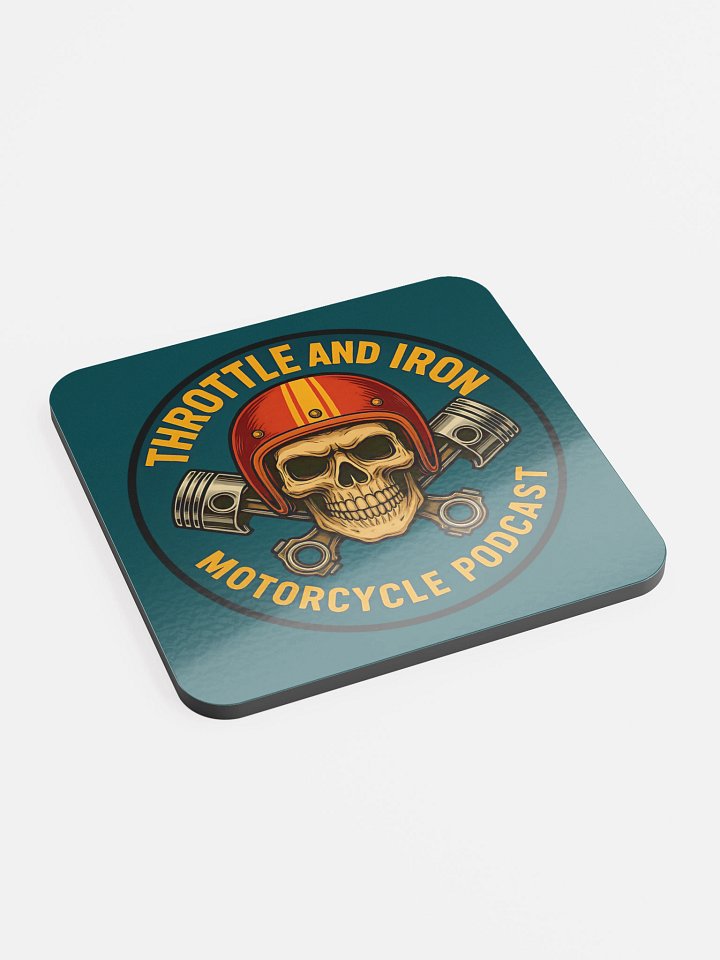 Throttle & Iron “Skull & Pistons” Motorcycle Coaster product image (2)